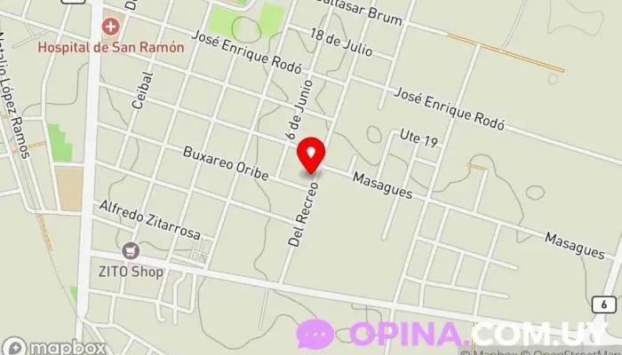 mapa de Centro Libra Centro de yoga en San Ramón