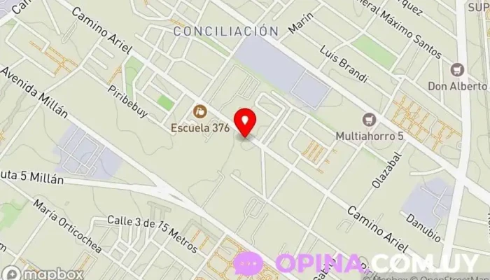 mapa de Centro Logístico - Papelería Aldo S.A. Comercio, Almacén en Montevideo