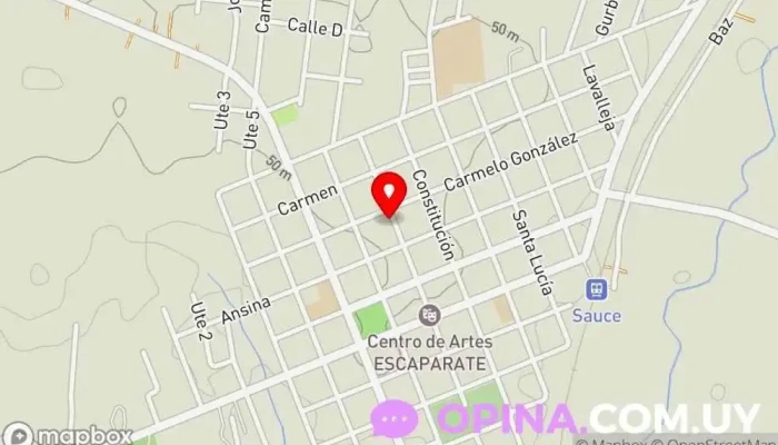 mapa de Centro Los Robles Centro de salud infantil en Sauce