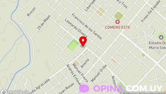 mapa de Centro MEC Rocha Centro escolar en Rocha