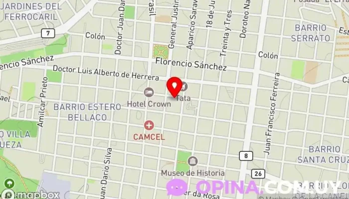 mapa de Centro médico Centro médico en Melo