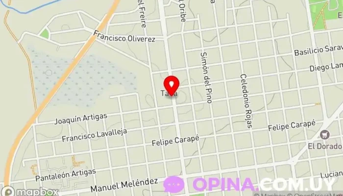 mapa de Centro Médico Treinta y Tres Centro de salud comunitario en Ejido de Treinta y Tres