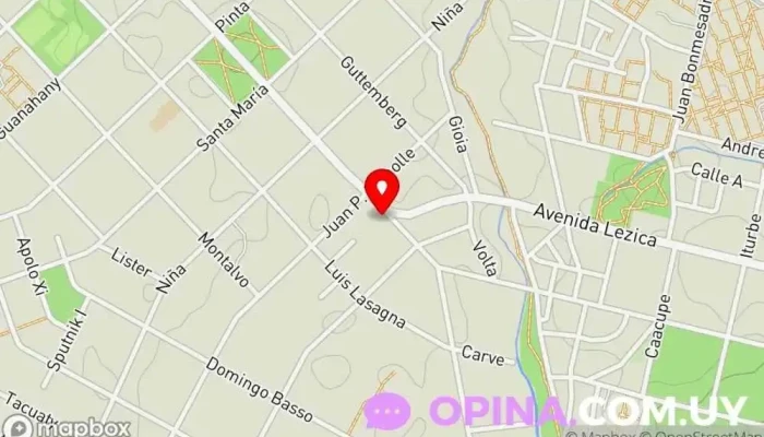 mapa de Centro Odontologíco Cubano C.O.C. Clínica dental en Montevideo