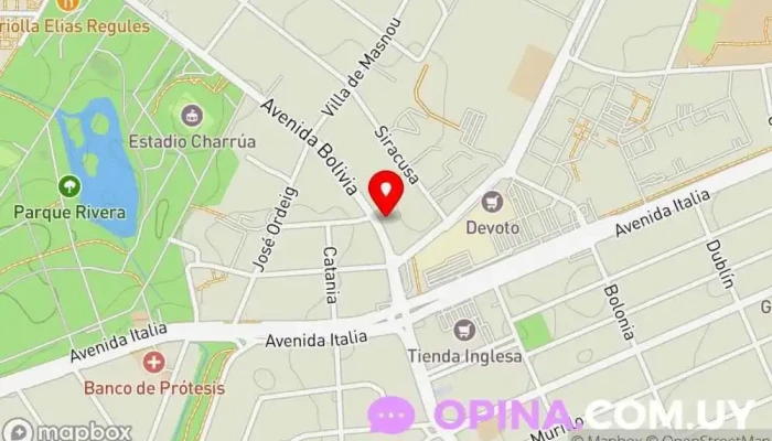 mapa de Centro Oftalmológico Carrasco Oftalmólogo, Centro de oftalmología en Montevideo