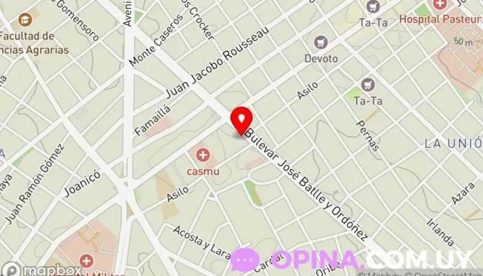 mapa de Centro Oftalmológico CEOF Centro de oftalmología en Montevideo