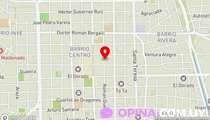 mapa de Centro Oftalmológico del Este Centro médico en Maldonado