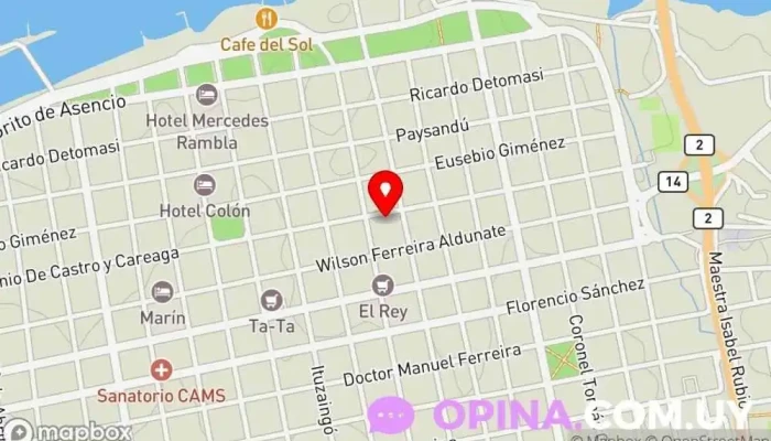 mapa de Centro Papelero Mercedes Gremio en Mercedes