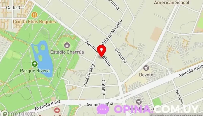 mapa de Centro Prescolar Creciendo Juntos Escuela en Montevideo