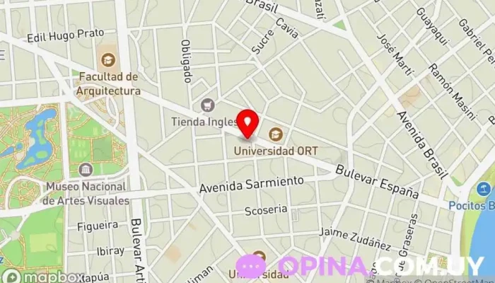 mapa de Centro Psicopedagógico Alphapsi Clínica especializada, Clínica de psicopedagogía en Montevideo