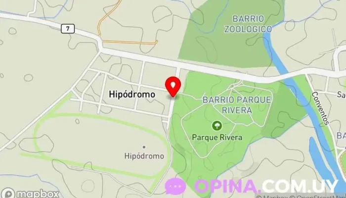 mapa de Centro Raidista de Cerro Largo Club deportivo en Melo