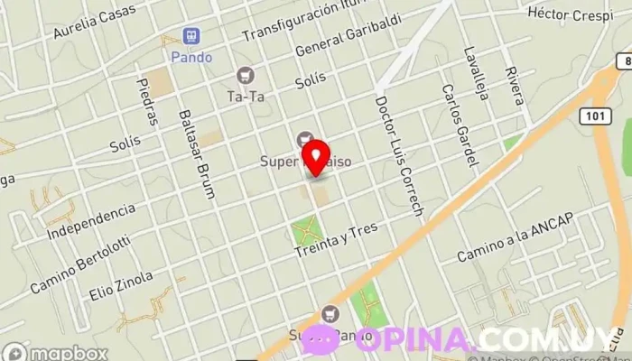 mapa de Centro Ser Odontología Integrativa Clínica dental en Pando