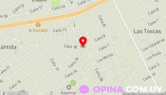 mapa de Centro YoPiTai Gimnasio en Atlántida