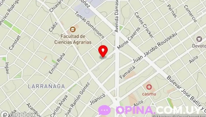 mapa de CeofUruguay Clínica dental en Montevideo