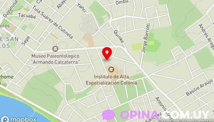 mapa de Cerp Suroeste Escuela en Col. del Sacramento