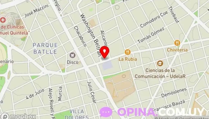 mapa de Cerrajería La Casona Librería en Montevideo