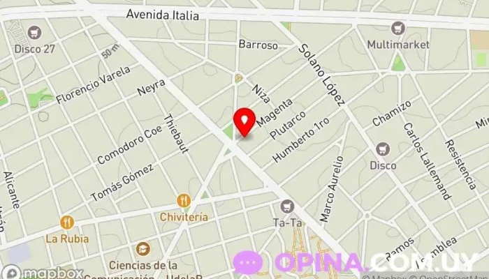 mapa de Cerrajerìa La LLave Perfecta Cerrajero en Montevideo