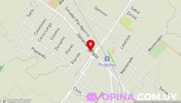 mapa de Cerrato School - Federacion Uruguaya de Taekwondo Escuela de taekwondo en Progreso