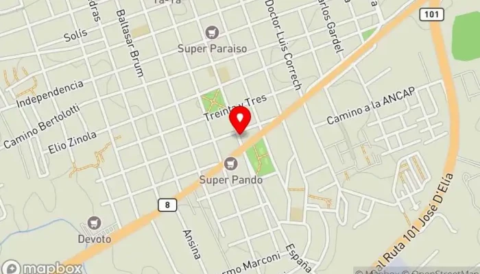 mapa de Cervecería HeisenBeer Pando Pub restaurante, Cervecería, Pub en Pando