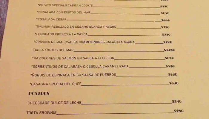 Che Montevideo Menu - Montevideo
