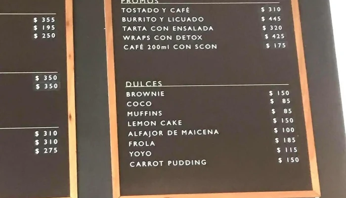 Chesterhouse -  Menu - Montevideo