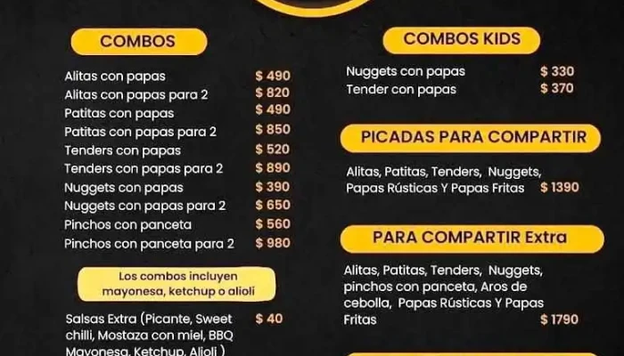 Chicken Vs Pig -  Menu - Punta del Este