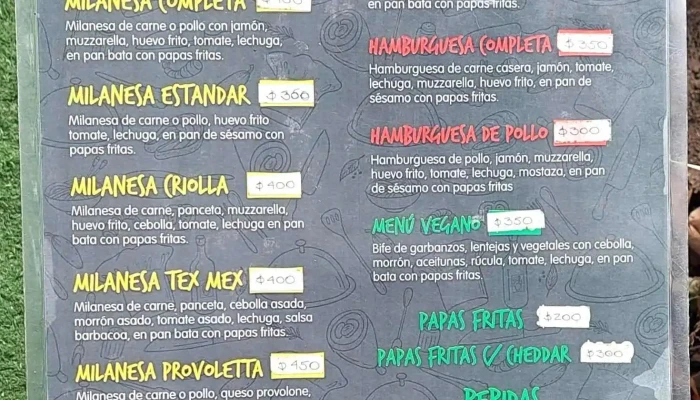 Chiviteria La Josefina -  Menu - Col. del Sacramento