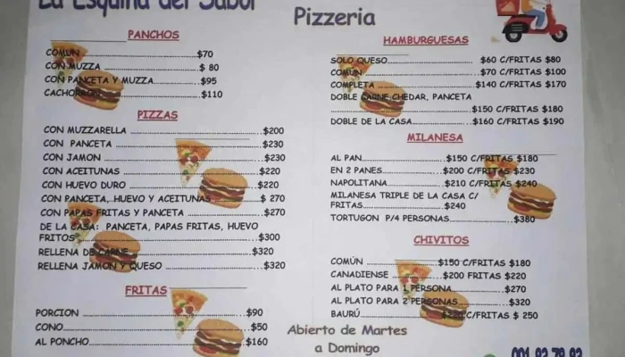 Chiviteria La La Esquina Del Sabor Menu - Salto