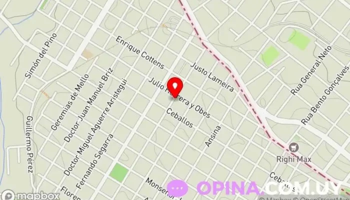 mapa de Christopher Marlow Cursos de Ingles Academia de inglés en Rivera