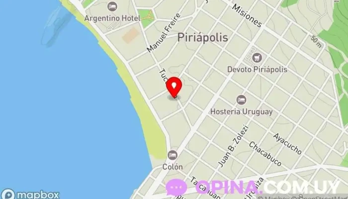 mapa de Churita Agencia de alquiler de alojamientos para vacaciones en Piriápolis