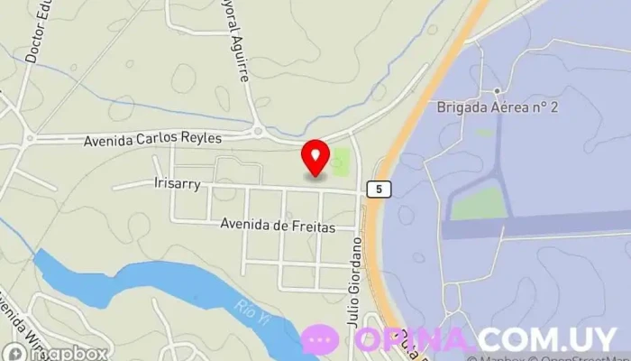 mapa de CIB Santa Bernardina Gimnasio en Santa Bernardina