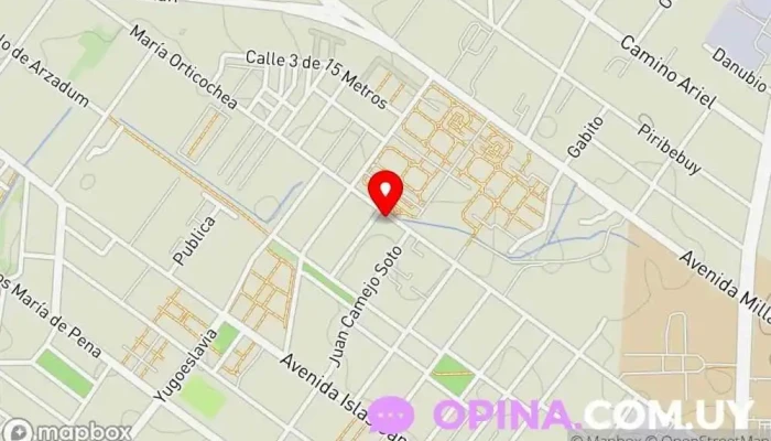 mapa de Cíber Moniyro Cíber en Montevideo