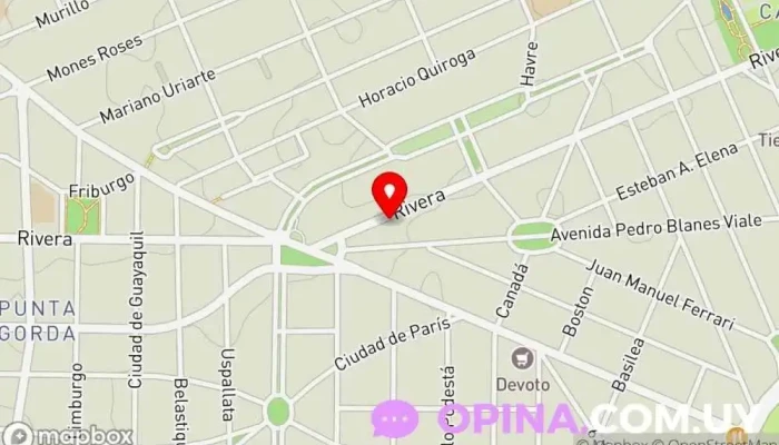 mapa de CIIC Carrasco Clínica ambulatoria en Montevideo