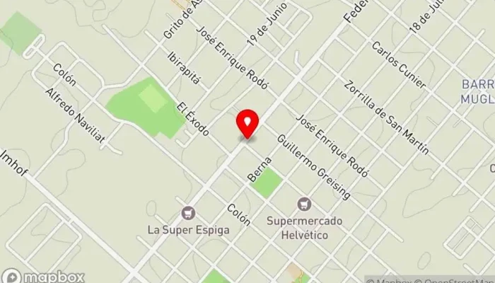 mapa de Cine Bar Parrilla Y Resto Restaurante en Nueva Helvecia