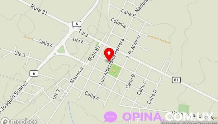 mapa de Círculo Católico - Filial San Bautista Centro médico en San Bautista