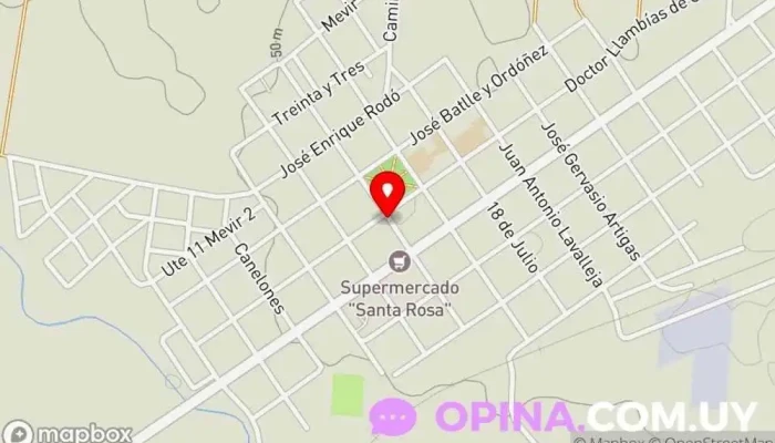 mapa de Círculo Católico - Filial Santa Rosa Centro médico en Santa Rosa