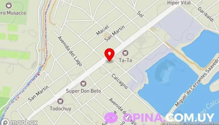 mapa de Círculo Católico Hospital privado en Ciudad de la Costa