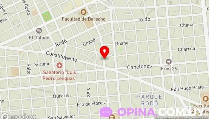 mapa de CLADE Clínica especializada en Montevideo