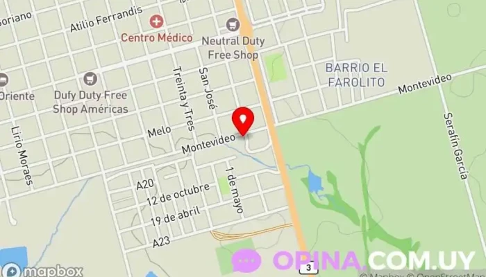 mapa de Clases de apoyo escolar y liceal Centro de educación preescolar en Bella Unión