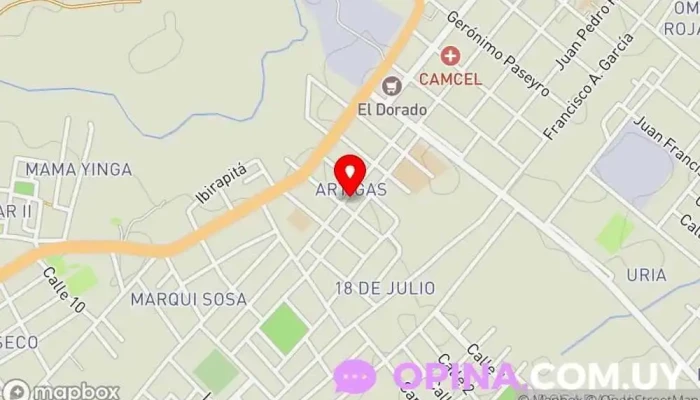 mapa de Clases de Apoyo Instituto de secundaria en Rio Branco