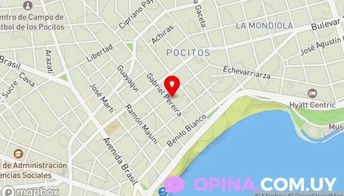 mapa de Clases de ingles en Montevideo - English Online TV Academia de idiomas en Montevideo