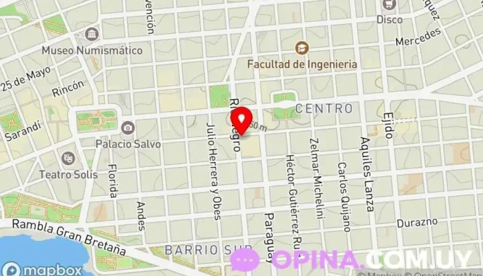 mapa de Clases Particulares de Química Asesor educativo en Montevideo