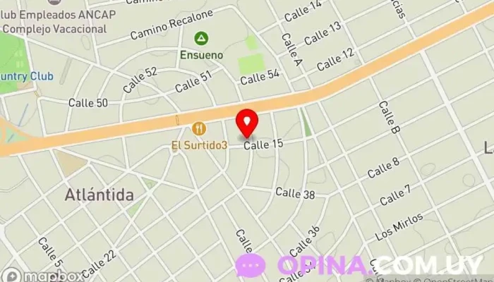 mapa de Clases Particulares Escuela en Atlántida