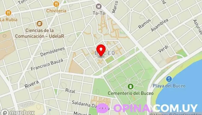 mapa de Clave 3 Kiosco, Imprenta en Montevideo