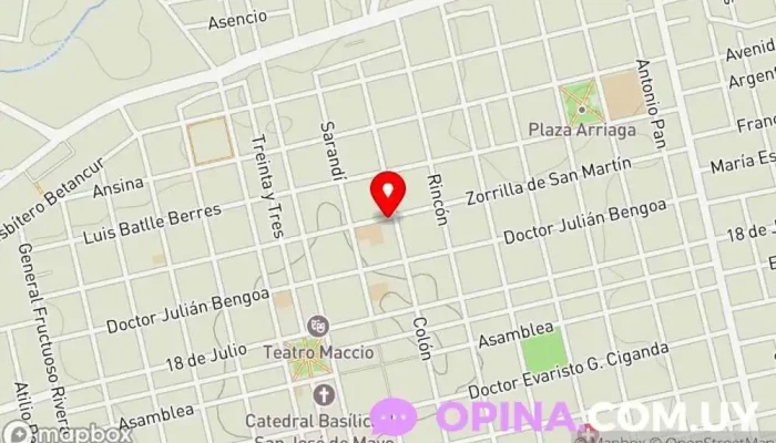 mapa de CLE Escuela en San José de Mayo