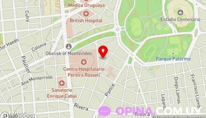 mapa de Cliba · Clínica bariátrica Montevideo (Consultas Médicas) Clínica especializada, Centro de adelgazamiento en Montevideo