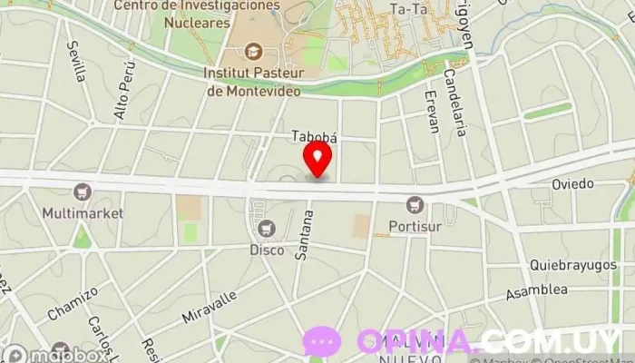 mapa de Clinica Aguerrondo Clínica dental en Montevideo