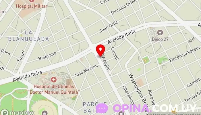 mapa de Clinica ALBRECHT Meerhof Clínica de oftalmología en Montevideo