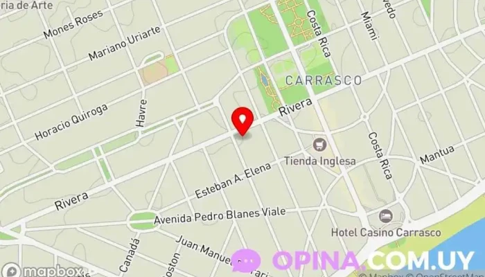 mapa de Clínica Belmont - BlueCross & BlueShield de Uruguay Clínica ambulatoria en Montevideo