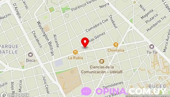 mapa de Clínica Buceo Clínica ambulatoria en Montevideo