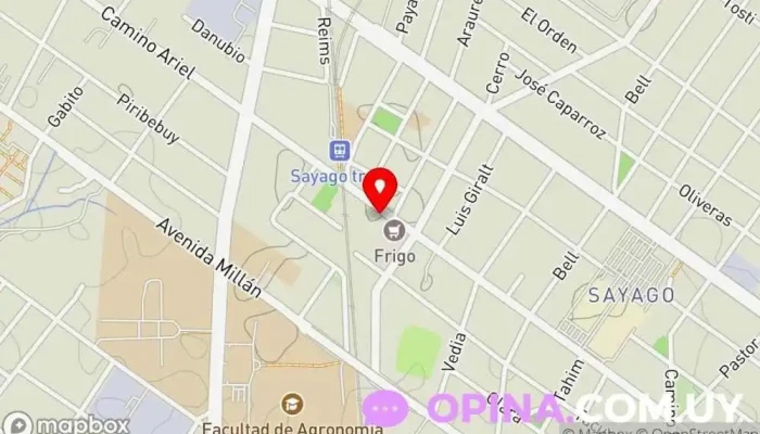 mapa de Clínica CAPDI Clínica ambulatoria en Montevideo